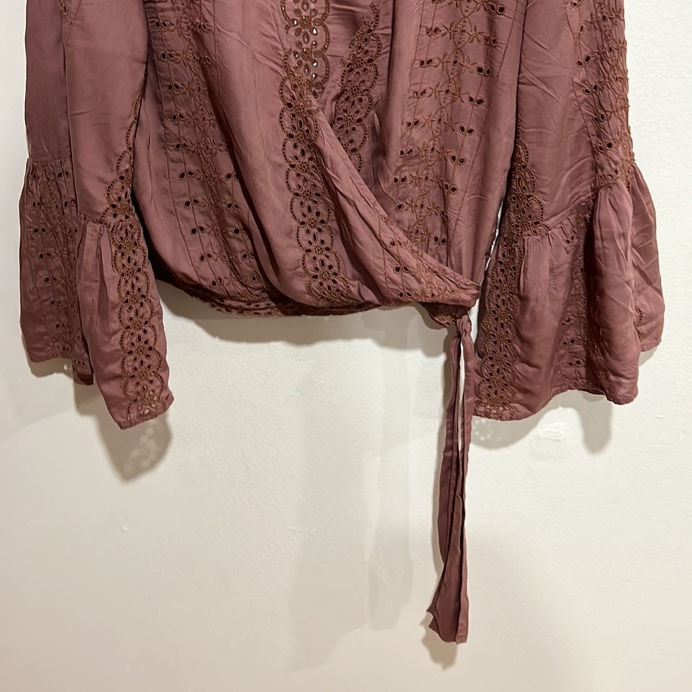 American Eagle pink rose top size:XS - Picture 3 of 7